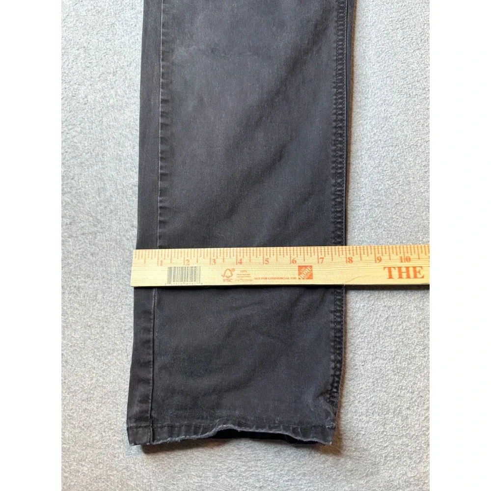 Signature Levis Strauss Athletic Fit Jeans Mens 38x32 (35x28.5) Black Denim Pant